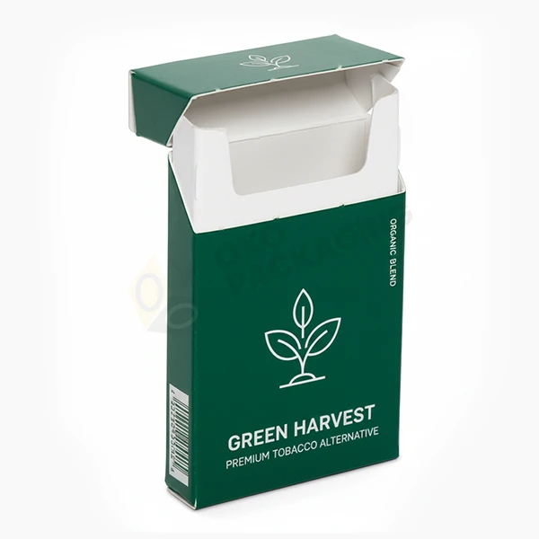 empty paper flip top cigarette boxes