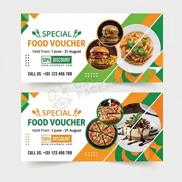 food vouchers design