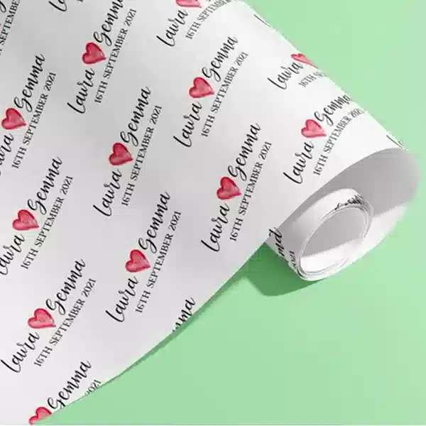 get personalised wrapping paper