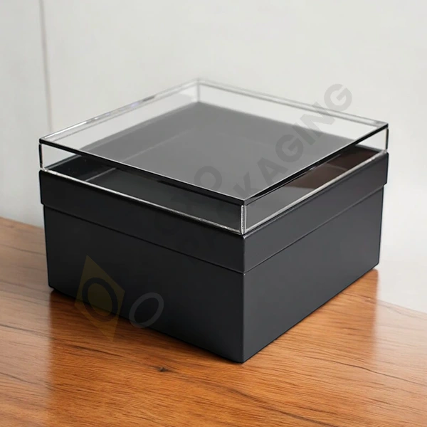 gift box with clear lid