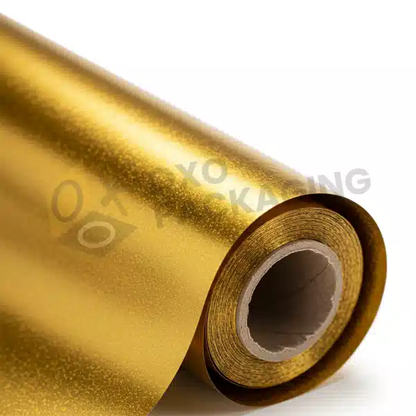 Gift wrapping paper gold