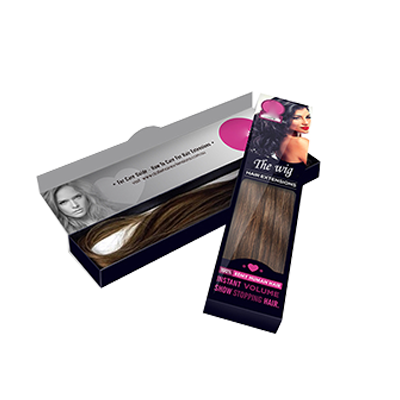Custom Window Hair Extension Packaging Boxes