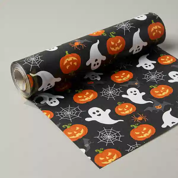 halloween gift wrap paper