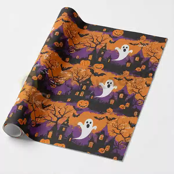 halloween gift wrapping paper