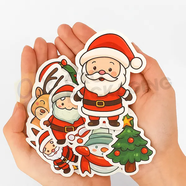 happy christmas stickers