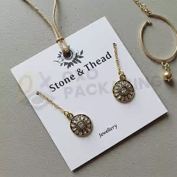 Custom Printed Jewelry Hang Packaging Tags