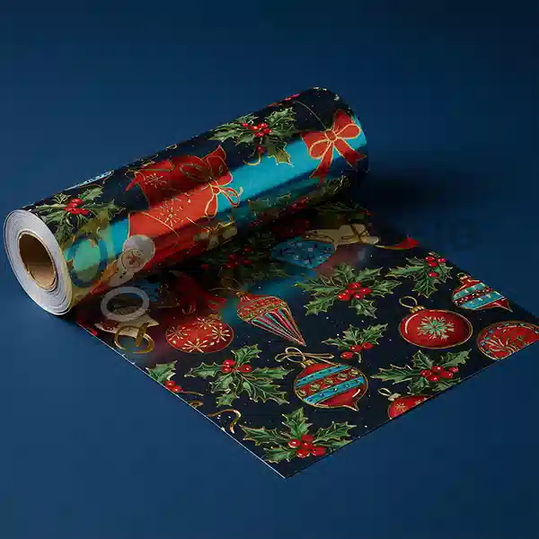 luxury foil christmas wrappingpaper