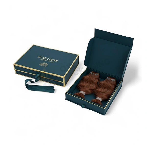 luxury foldable hair extension boxes