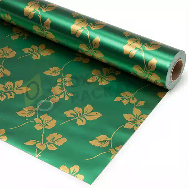 metallic foil gift wrapping paper