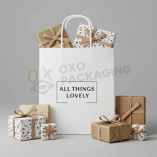 mini white gift bags