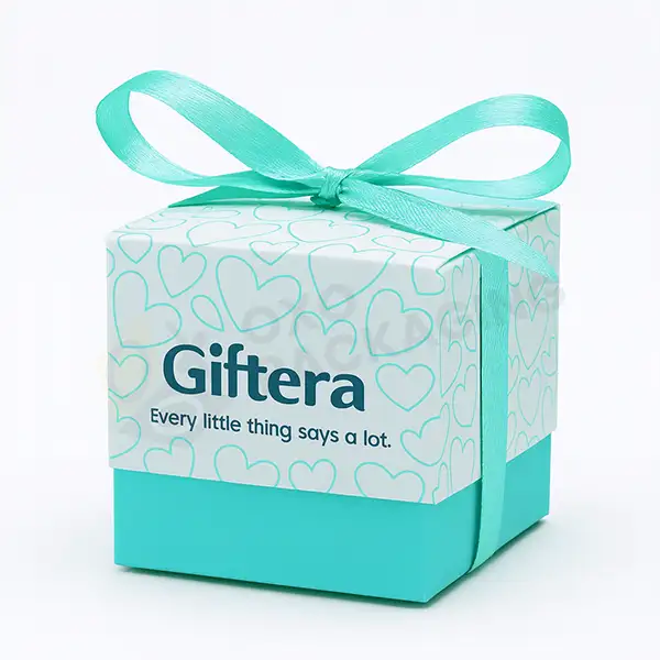 navy blue favour boxes