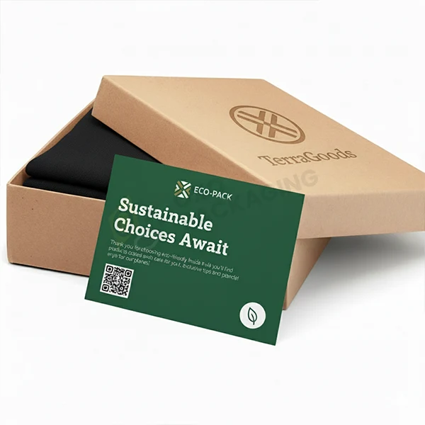 packaging insert cards design