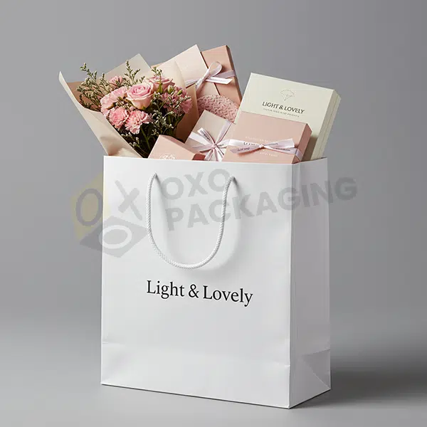 paper gift bags white