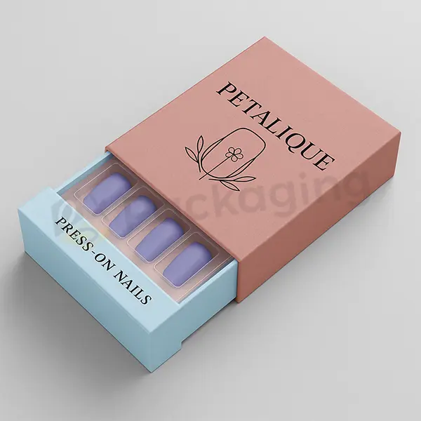 press on nail packaging boxes wholesale