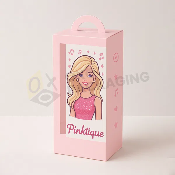 printed barbie favour boxes