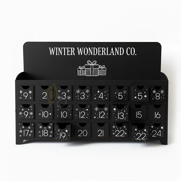 printed black advent calendars