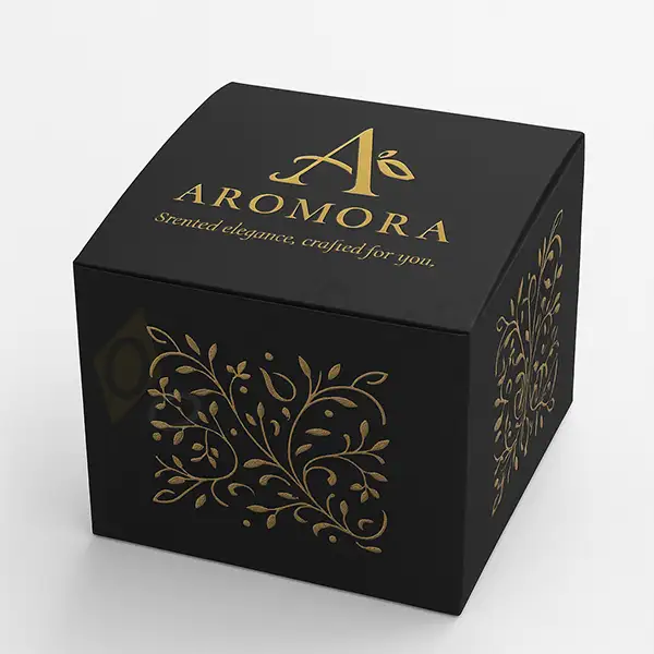 printed black favour boxes