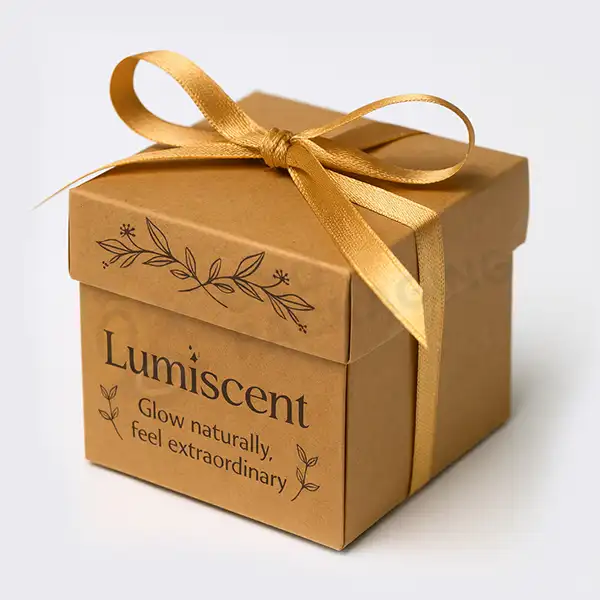 printed brown favour boxes