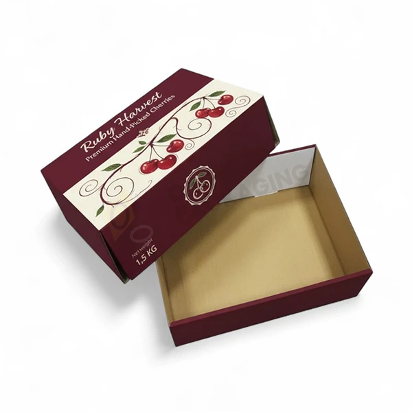 printed cherry packaging boxes