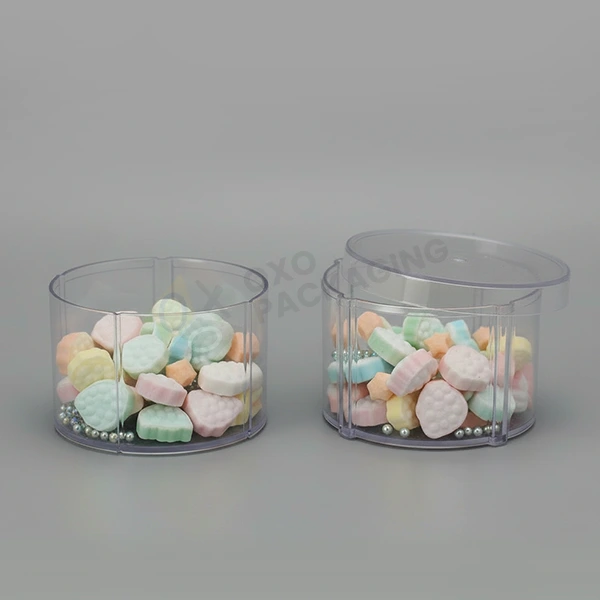 printed clear favor boxes