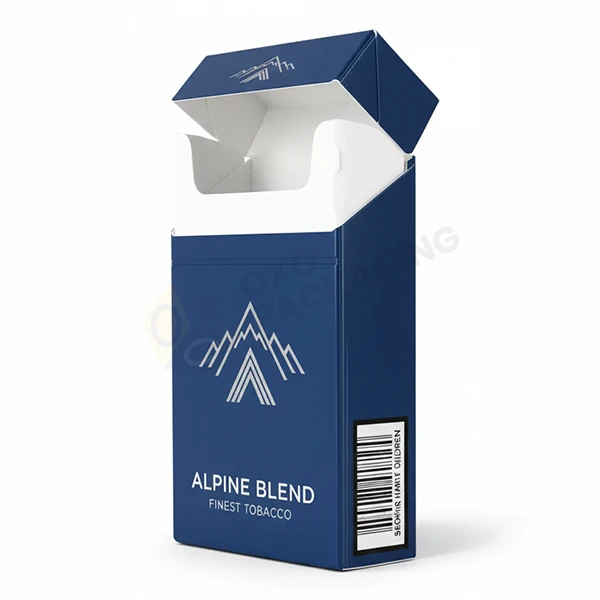printed empty paper flip top cigarette boxes