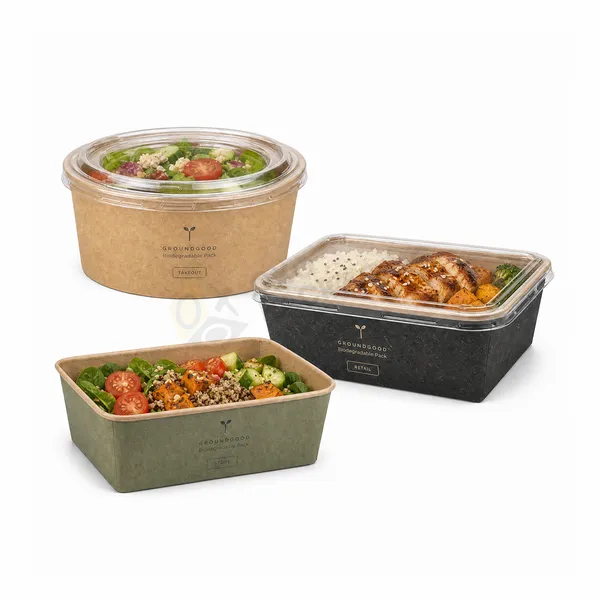 printed kraft containers