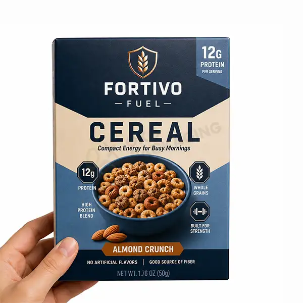 printed miniature cereal boxes