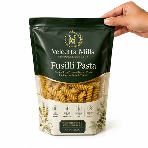 printed pasta packaging