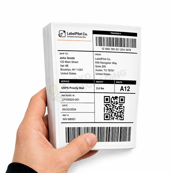printed shipping labels