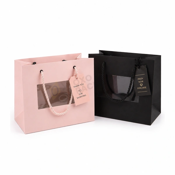 printed window paper bags