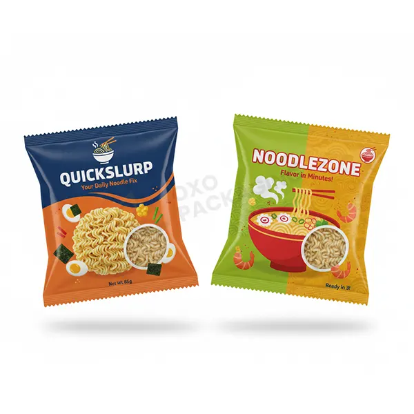 ramen packaging with logo