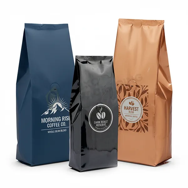 side gusset bags logo