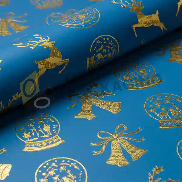 silver foil christmas wrapping paper
