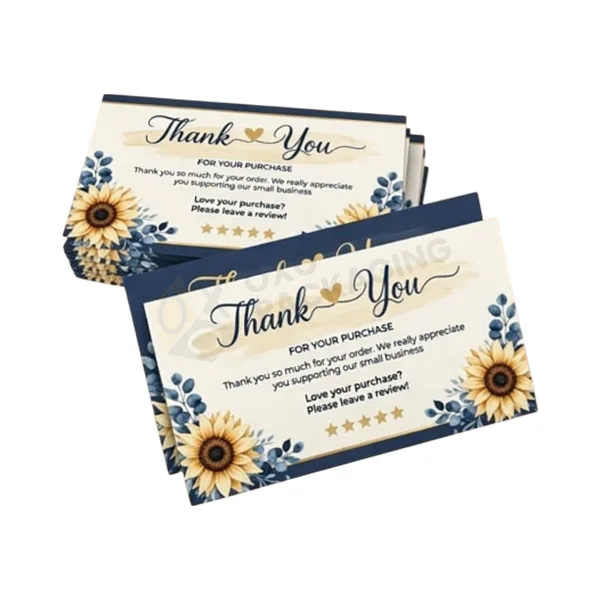 thank you card packaging design