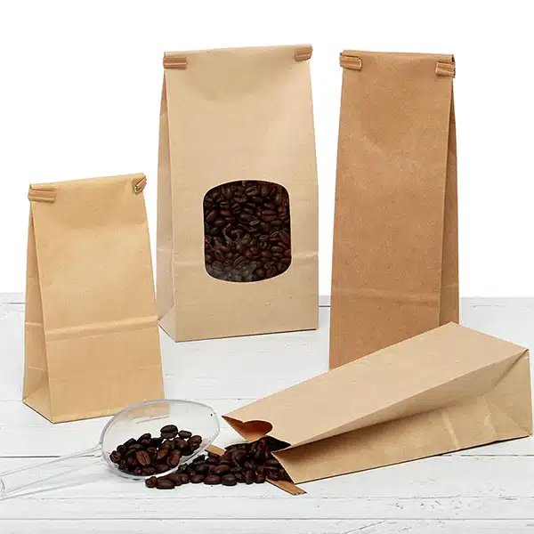tin tie paper coffee bags