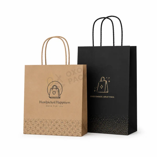 twisted handle paper bag logo