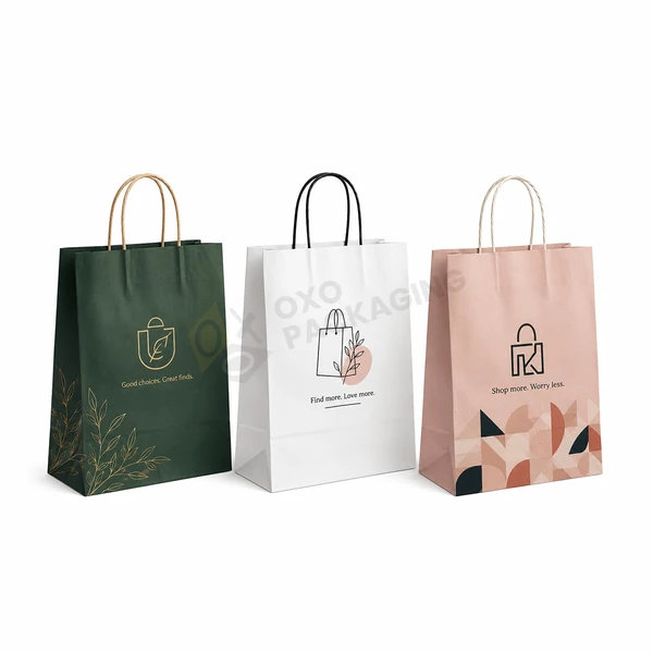 twisted handle paper bag wholesale