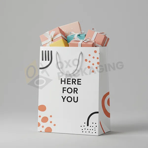 white gift bags