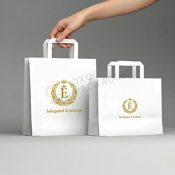 white paper bags design