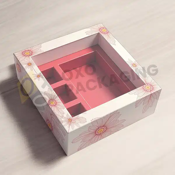 Custom Printed Window Die Cut Insert Packaging Boxes