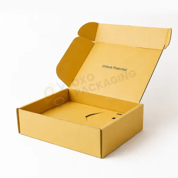 yellow boxes with logo