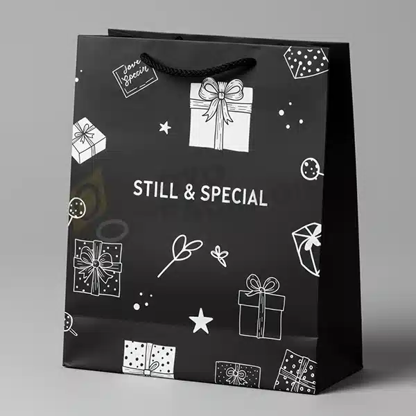 black luxury gift bags