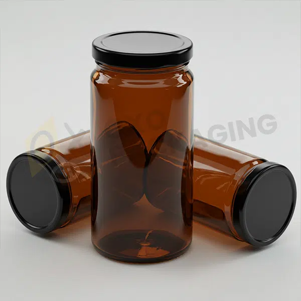 Brown Glass Jars