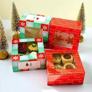 Custom Christmas Cake Boxes