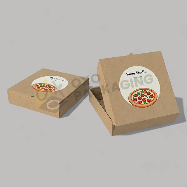 Custom Brown Pizza Boxes