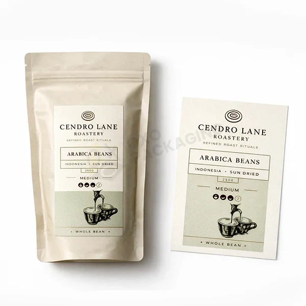 custom coffee bag labels