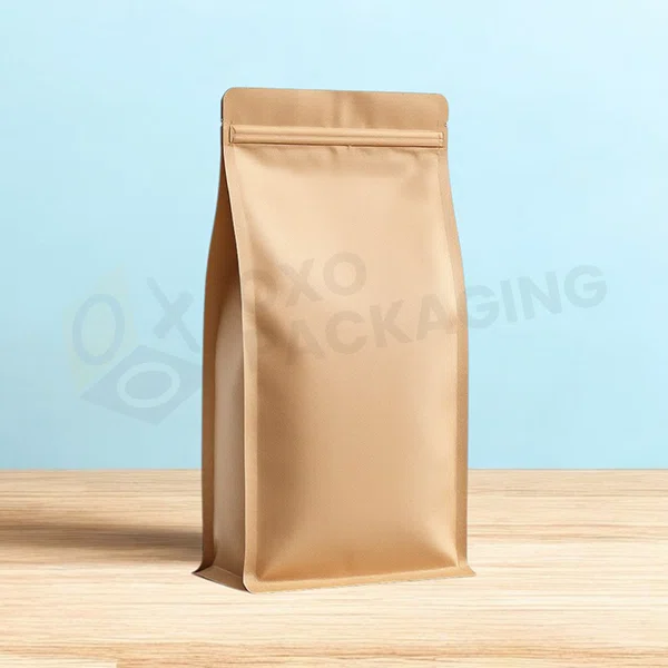 custom flat bottom coffee bags