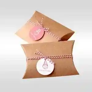 Custom Printed Kraft Paper Pillow Soap Boxes