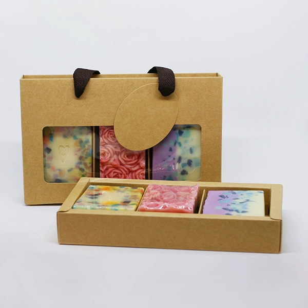 Custom Printed Kraft Soap Packaging Boxes