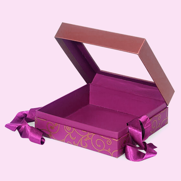 presentation gift box with window